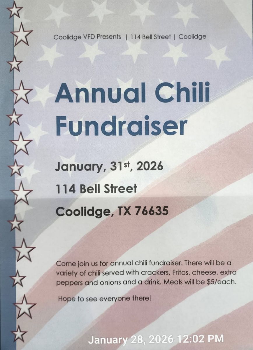 CVFD Chili Fundraiser